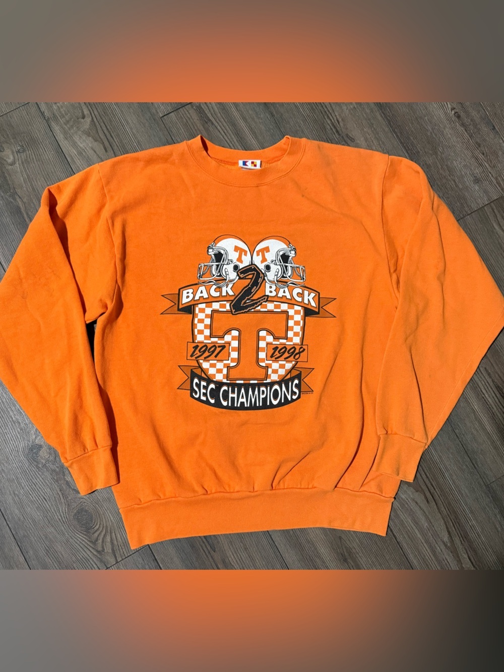 Rare Vintage Tennessee Volunteers 90s SEC Champions Crewneck Large Made In USA